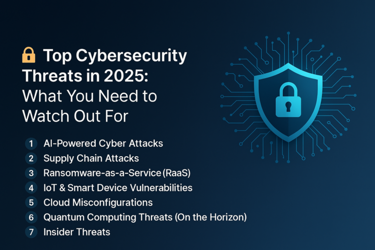 🔒 Top Cybersecurity Threats in 2025: What You Need to Watch Out For